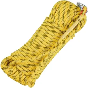 14mm Outdoor Rope,10~200m Rappelling Rope for Outdoor,Heavy Duty Paracord Rope-High Strength Utility Cord Camping Rope (Color : Yellow, Size : 14mm x 50m)
