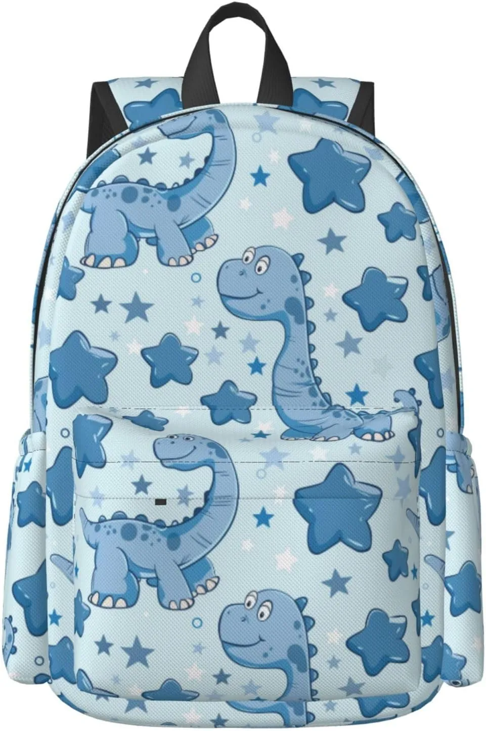 17 Inch Backpack Blue Dinosaur And Stars Cute Red Panda Laptop Backpack Shoulder Bag School Bookbag Casual Daypack