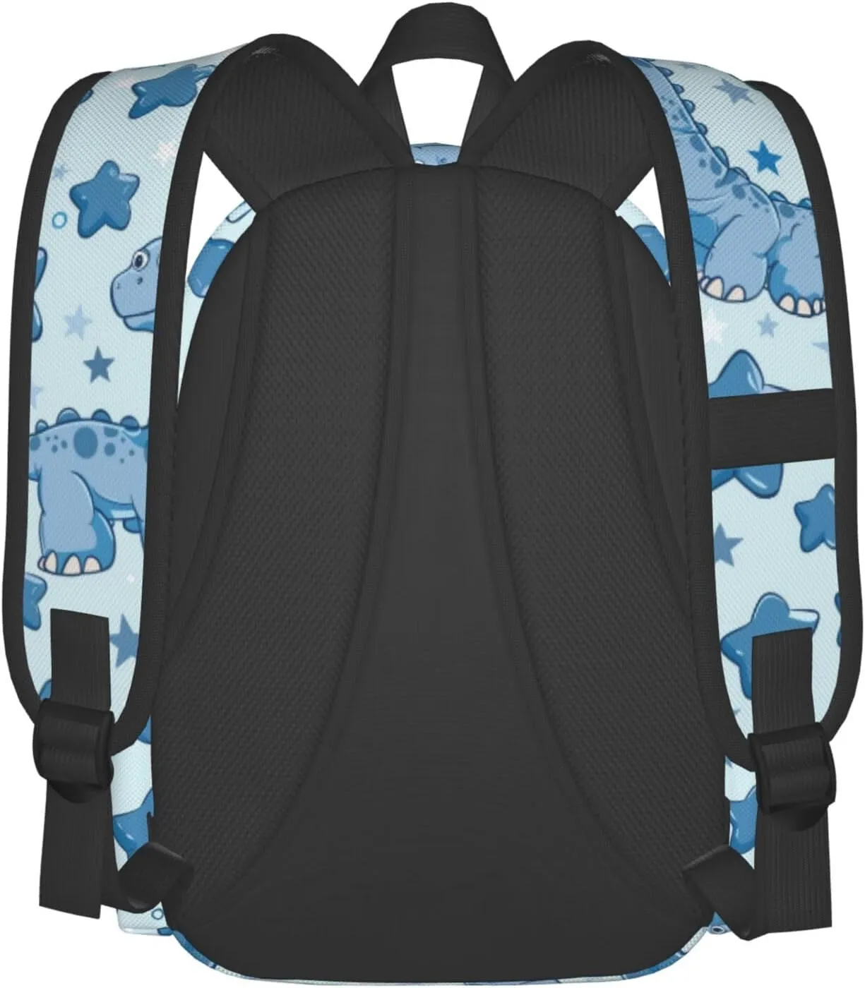 17 Inch Backpack Blue Dinosaur And Stars Cute Red Panda Laptop Backpack Shoulder Bag School Bookbag Casual Daypack