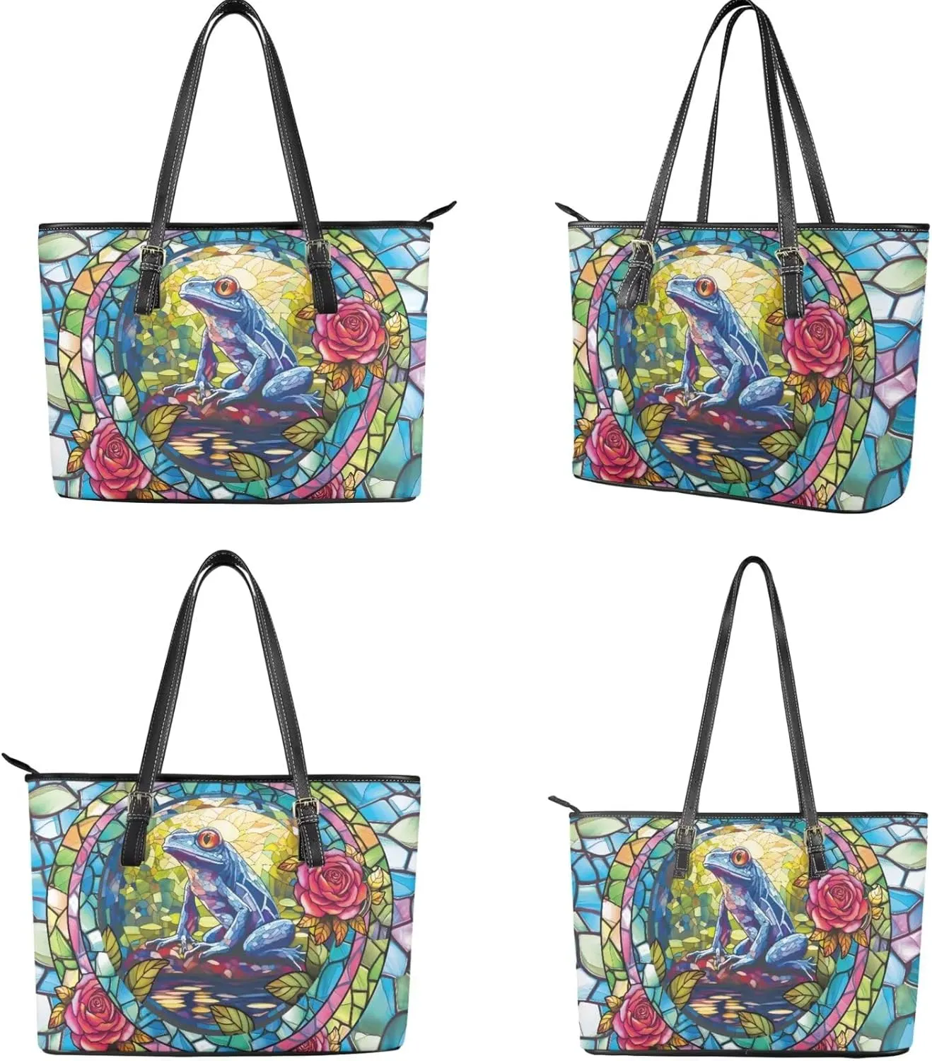 2 PCS Women Handbags Purses Wallet Tote Shoulder Bags Casualfor Ladies, Leather Tote Satchel Purse Set