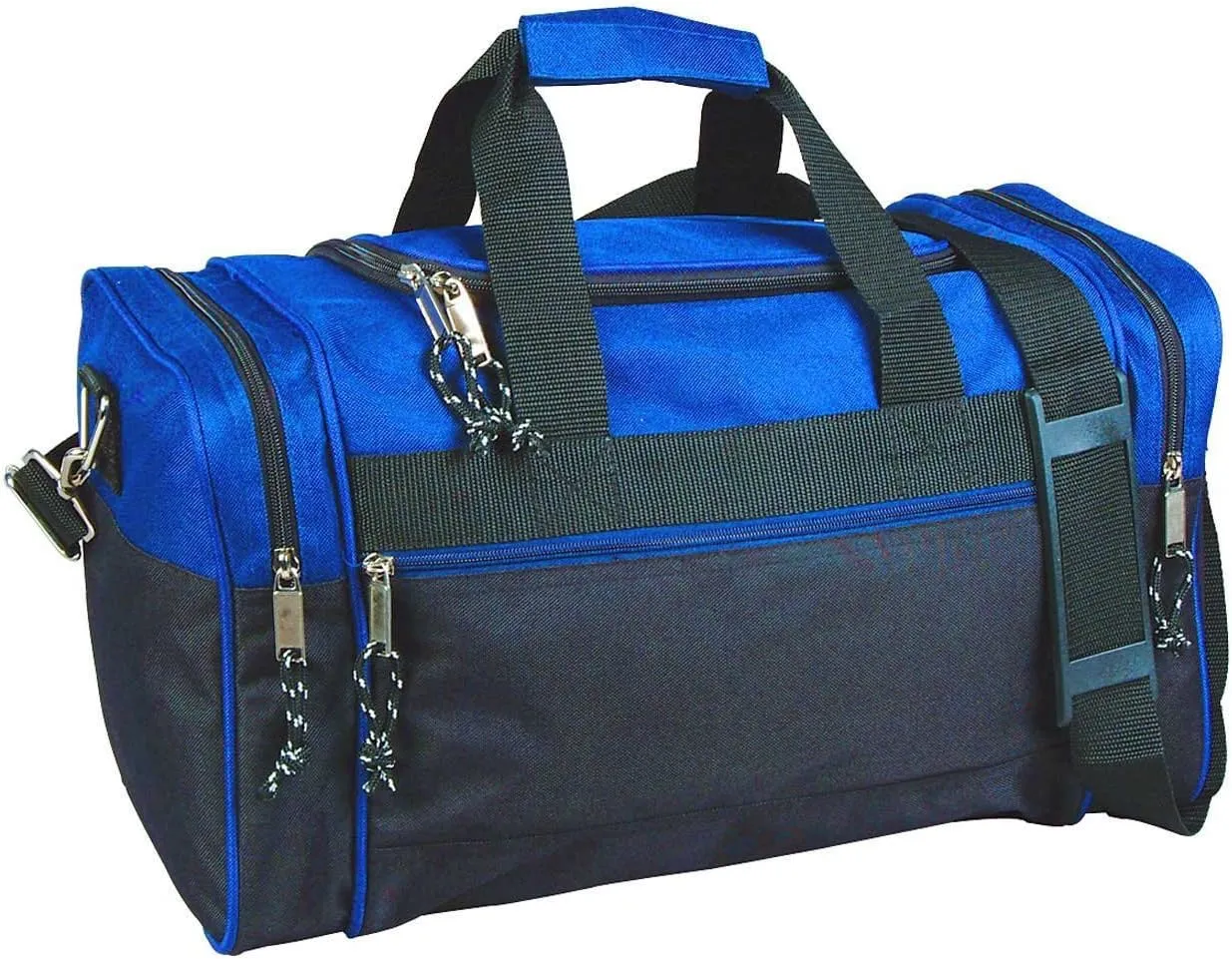 20" or 17" Blank Duffle Bag Duffel Travel Camping Outdoor Sports Gym Accessories Bag (Royal)