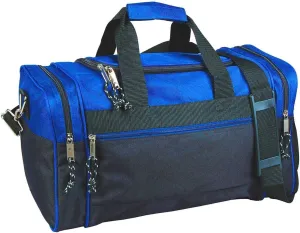 20" or 17" Blank Duffle Bag Duffel Travel Camping Outdoor Sports Gym Accessories Bag (Royal)