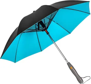 3 in 1 Umbrella with Fan and Mist Spray, Uv Blocking Umbrella with Fan, USB Rechargeable Summer Cooling Umbrella, Sun Uv Protection Umbrella, Umbrella For Fishing, Golfing, Patio, Sand, Travel (Light Blue)