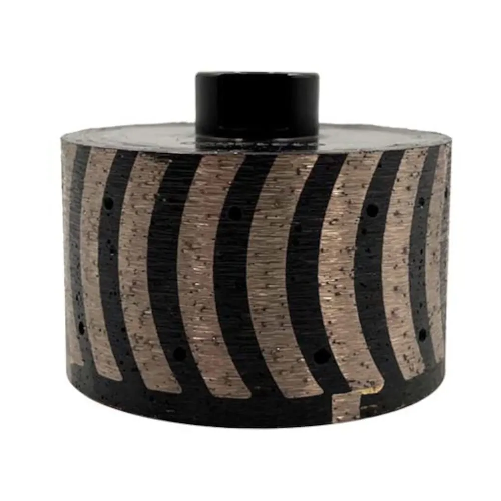 3" Resin Filled Zero Tolerance Drums for Radius Grinding on Natural Stones or Engineered Stones, 1-3/4" Profile Height, 5/8"-11 Arbor