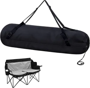 48 x14 Double Camping Chair Replacement Bag Heavy Duty Large Storage Bag Outdoor Folding Chair Carrying Bag with Shoulder Strap Heavy Duty Chair Bag for Travel (Chair is Not Included)