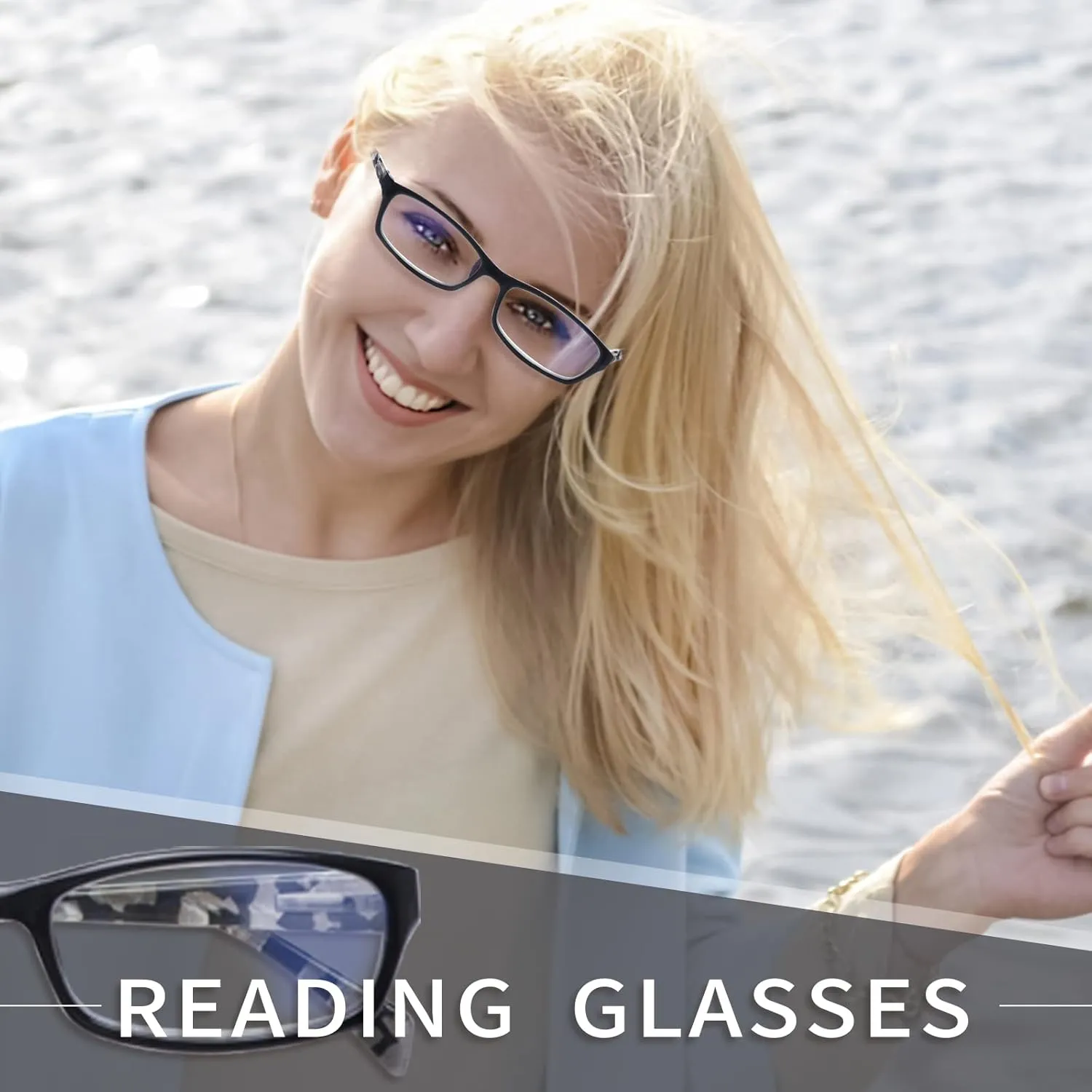 5 Pack Reading Glasses for Women, Blue Light Blocking Computer Readers, Ease Blurry Vision Dry Eyes Anti UV Glare