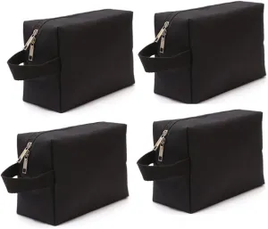 600D Portable Multi-purpose Zipper Waterproof Travel Organizer Cosmetic Bag Make up Case Storage Bag Pouch 4-pack