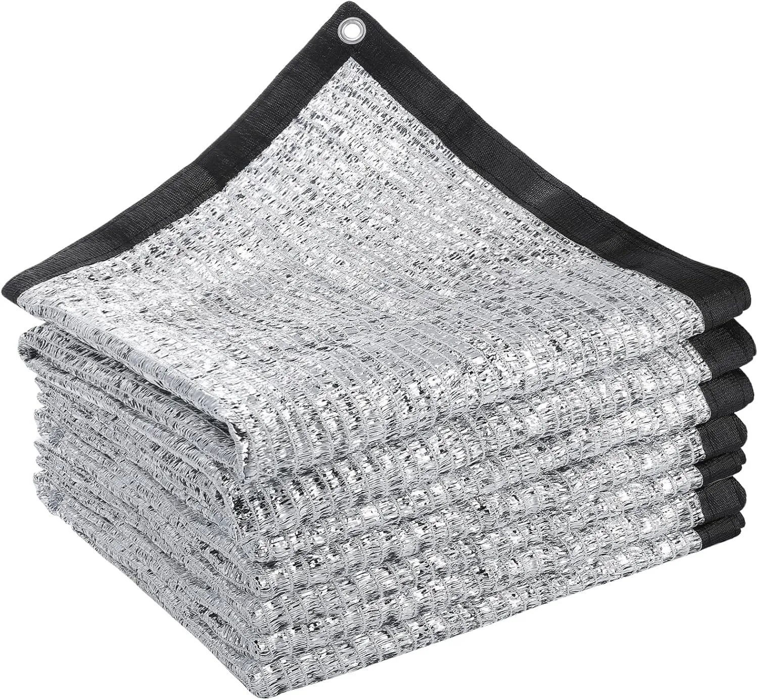 70% Reflective Aluminet Shade Cloth - 10 x 20 FT Durable Sun Protective Shade Covers with Grommets Providing UV Protection and Cooling for RV Cars Camping Chicken Coop Garden Greenhouse Pickup Trunk