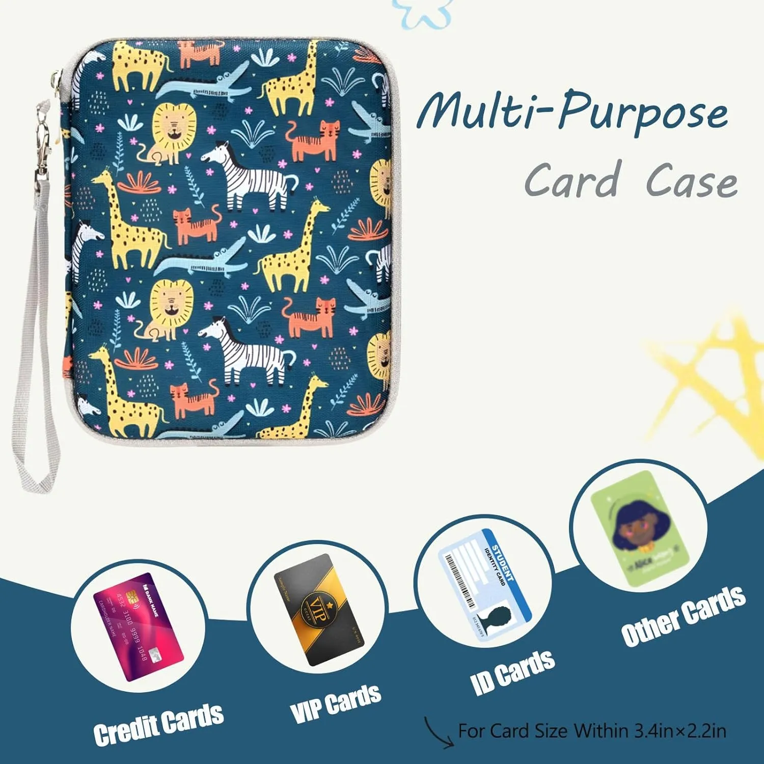 80 Pocket Card Case for Yoto Cards,Card Binder Holder for Yoto Cards with 10 Removable Sleeves for Travel (Cartoon1)