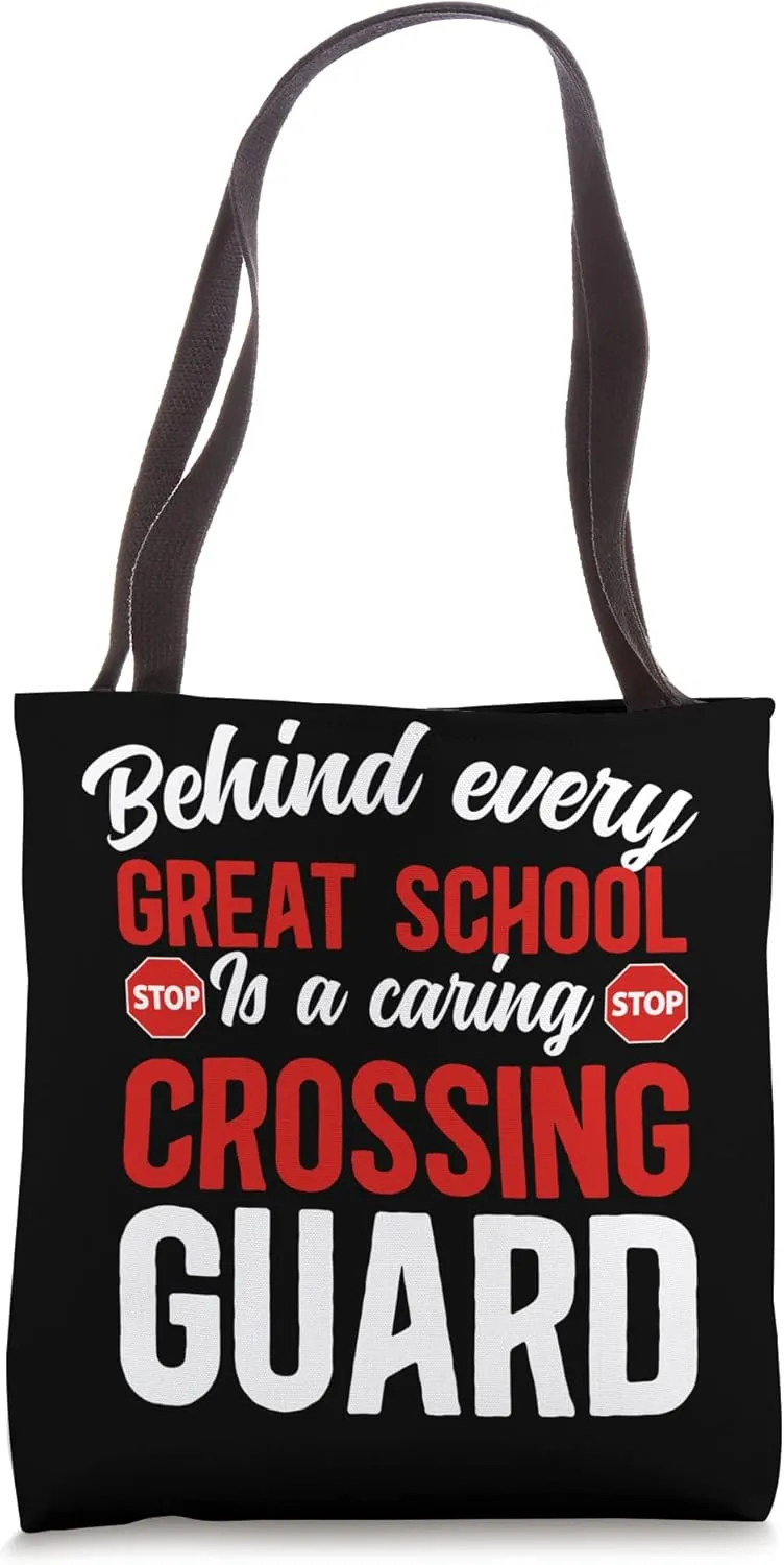 A Caring Crossing Guard Crosswalk Attendant Tote Bag