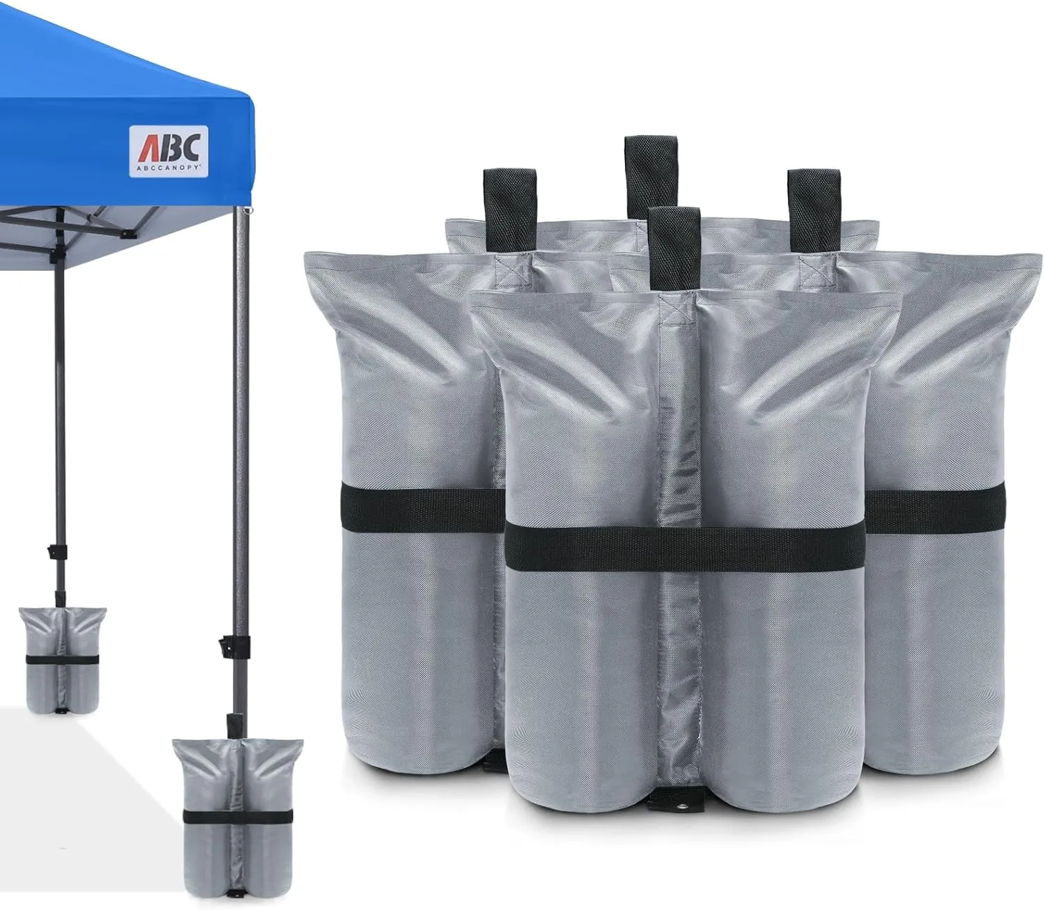 ABCCANOPY Heavy Duty Weight Bags, 185lb (Grey)