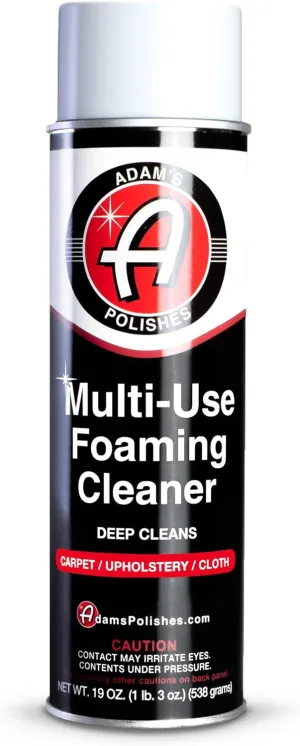 Adam's Polishes Multi-Use Foaming Cleaner - Foaming Formula for Simple and Fast Cleaning - Safe on Carpet, Cloth, and Velour (18 oz)