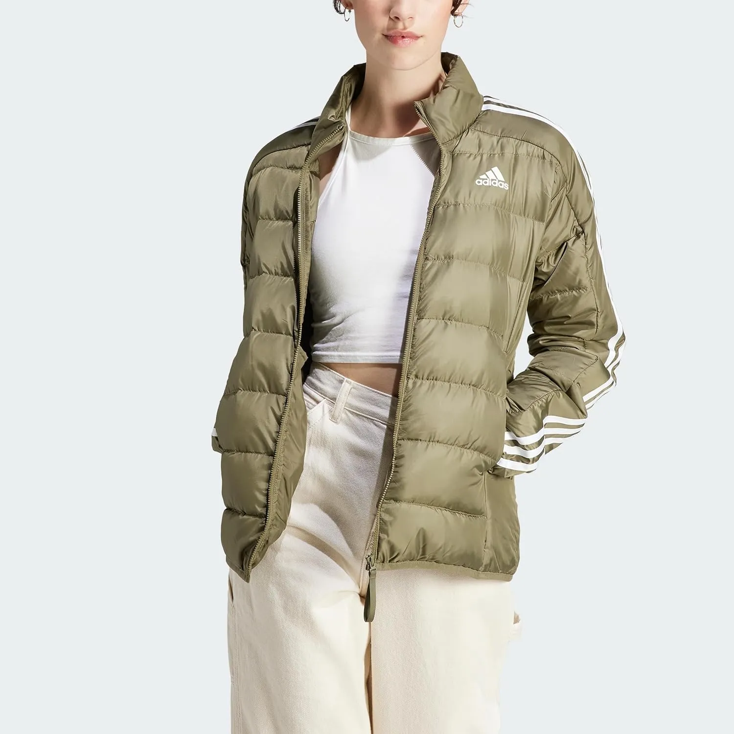 adidas Women's Essentials 3-Stripes Light Down Jacket
