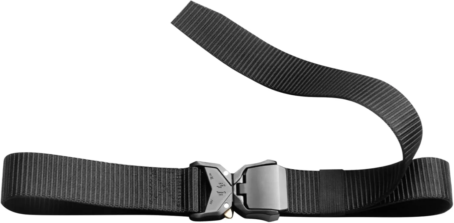 Adjustable Tactical Belt, Heavy-Duty Nylon Webbing, Quick-Release Metal Buckle, Universal Fit for Men and Women, Combat Training and Outdoor Utility Belt