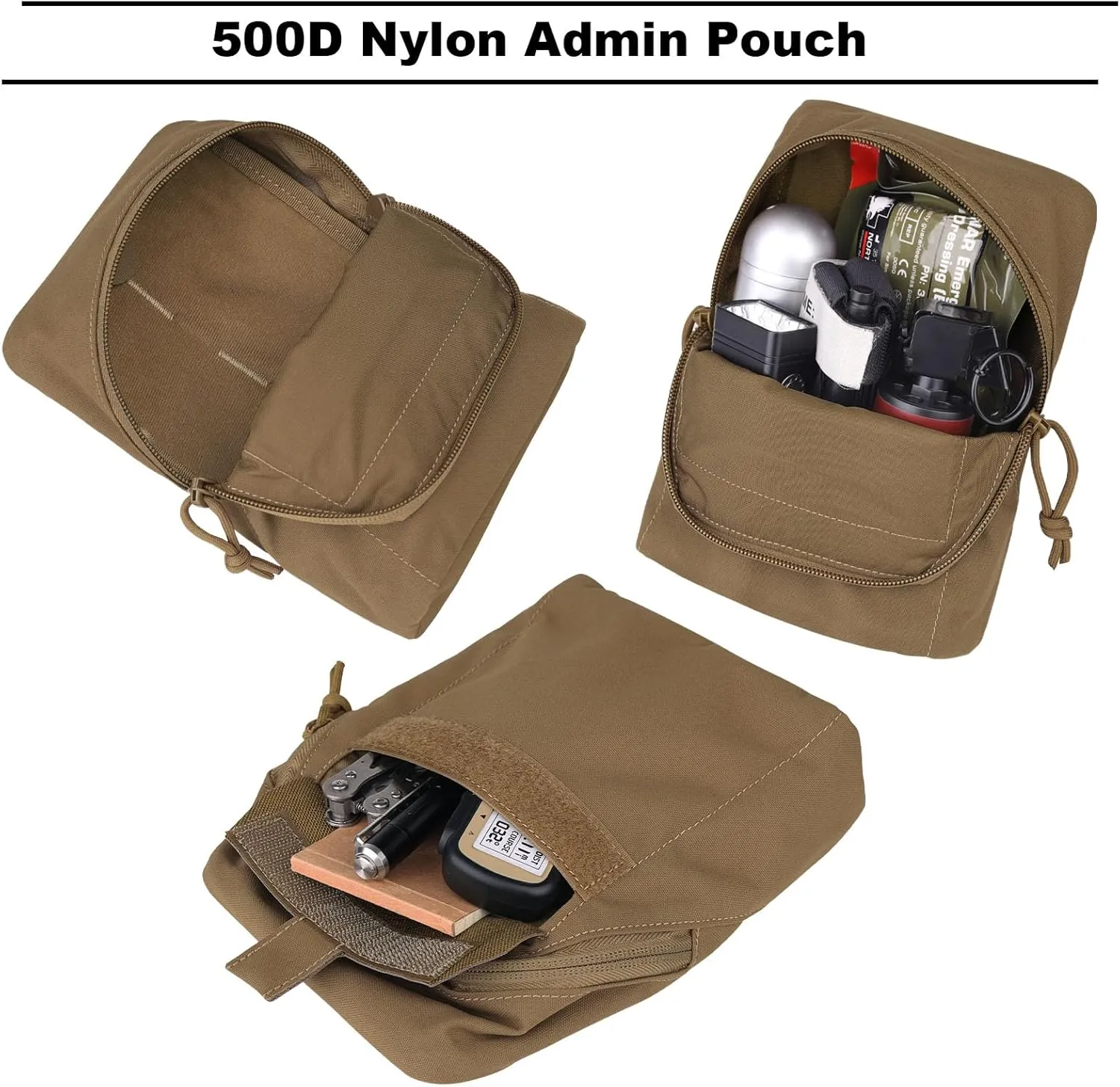 Admin Molle Pouch, Tactical General Purpose Utility Accessories Pouches EDC Gp Pouch for Vest as Expanded Storage Bag