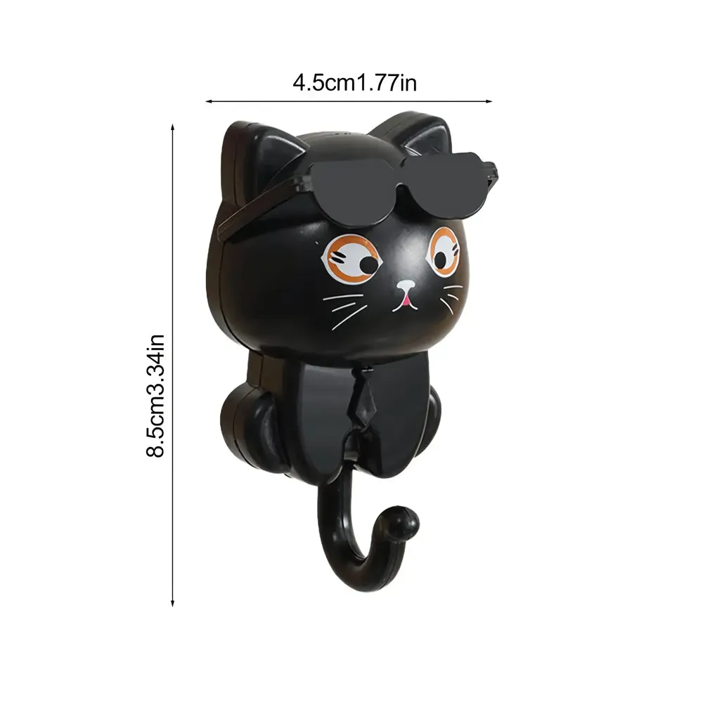 Adorable Cartoon Cat Coat Hook