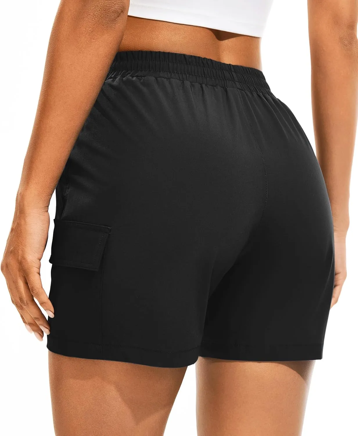 AFITNE Women's 5"/ 7" Hiking Cargo Shorts Quick Dry Lightweight Summer Athletic Running Shorts with Pockets UPF 50 