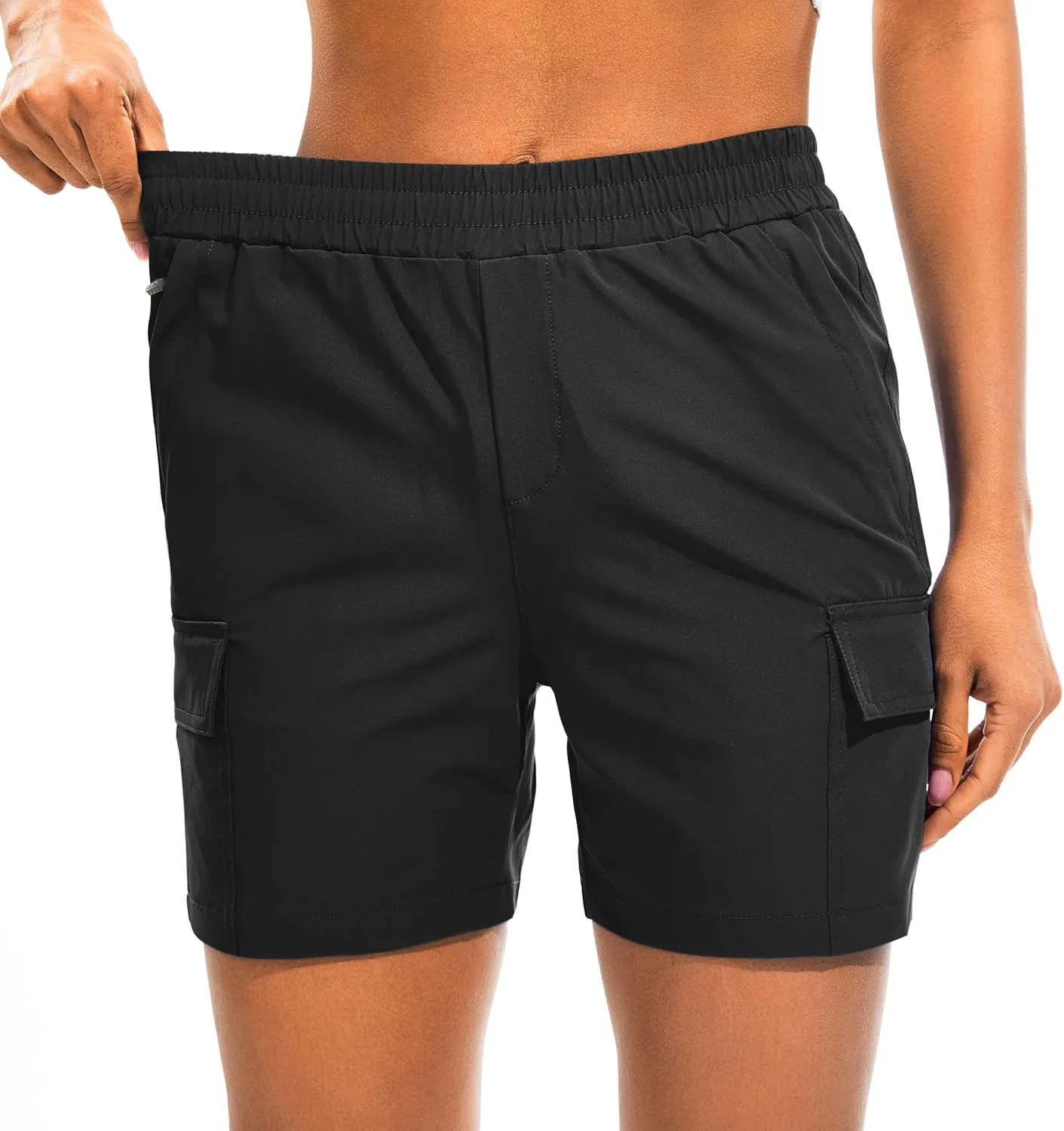 AFITNE Women's 5"/ 7" Hiking Cargo Shorts Quick Dry Lightweight Summer Athletic Running Shorts with Pockets UPF 50 