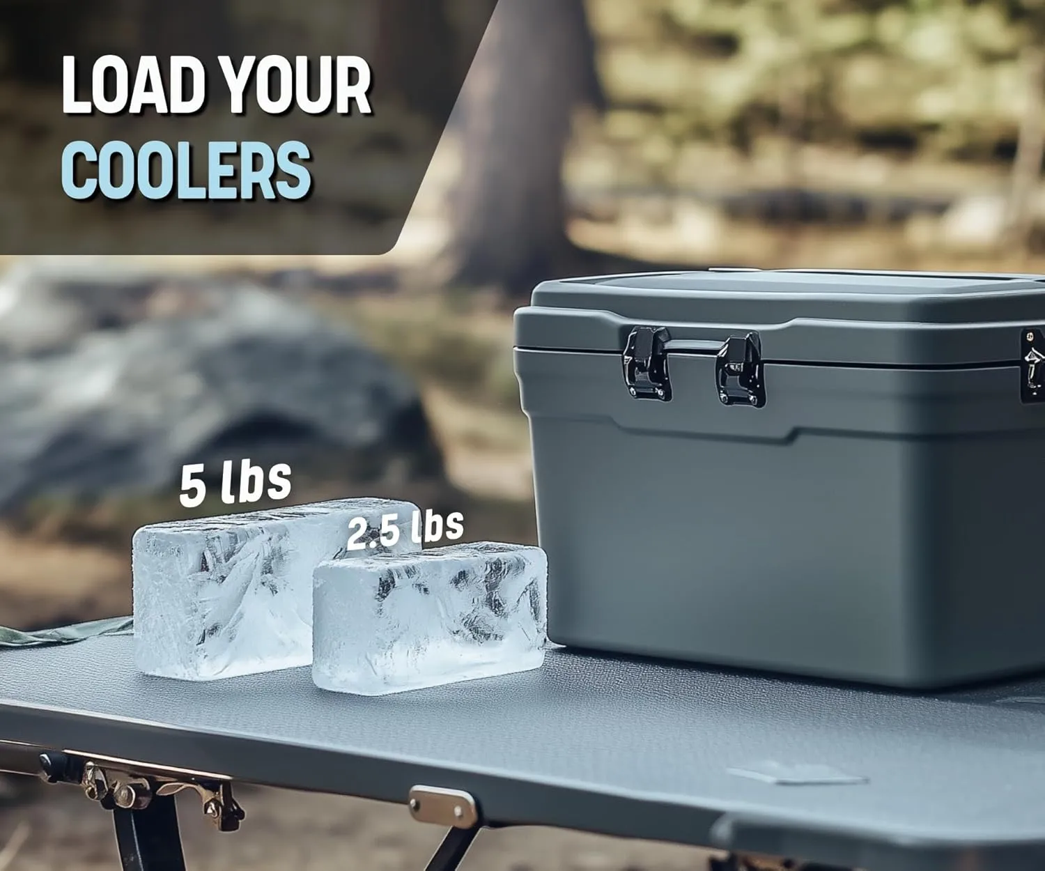 Alaskey® Extra Large Ice Block Mold with Lid (2-Pack) - Shape 2.5 lbs Ice Bricks - Professional Silicone Mold for Crafting Giant Ice Cubes, Ideal for Revitalizing Ice Baths and Coolers