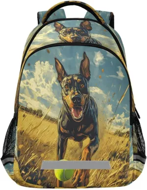 ALAZA German Shepherd Ball Backpacks Travel Laptop Daypack School Book Bag for Men Women Teens Kids120