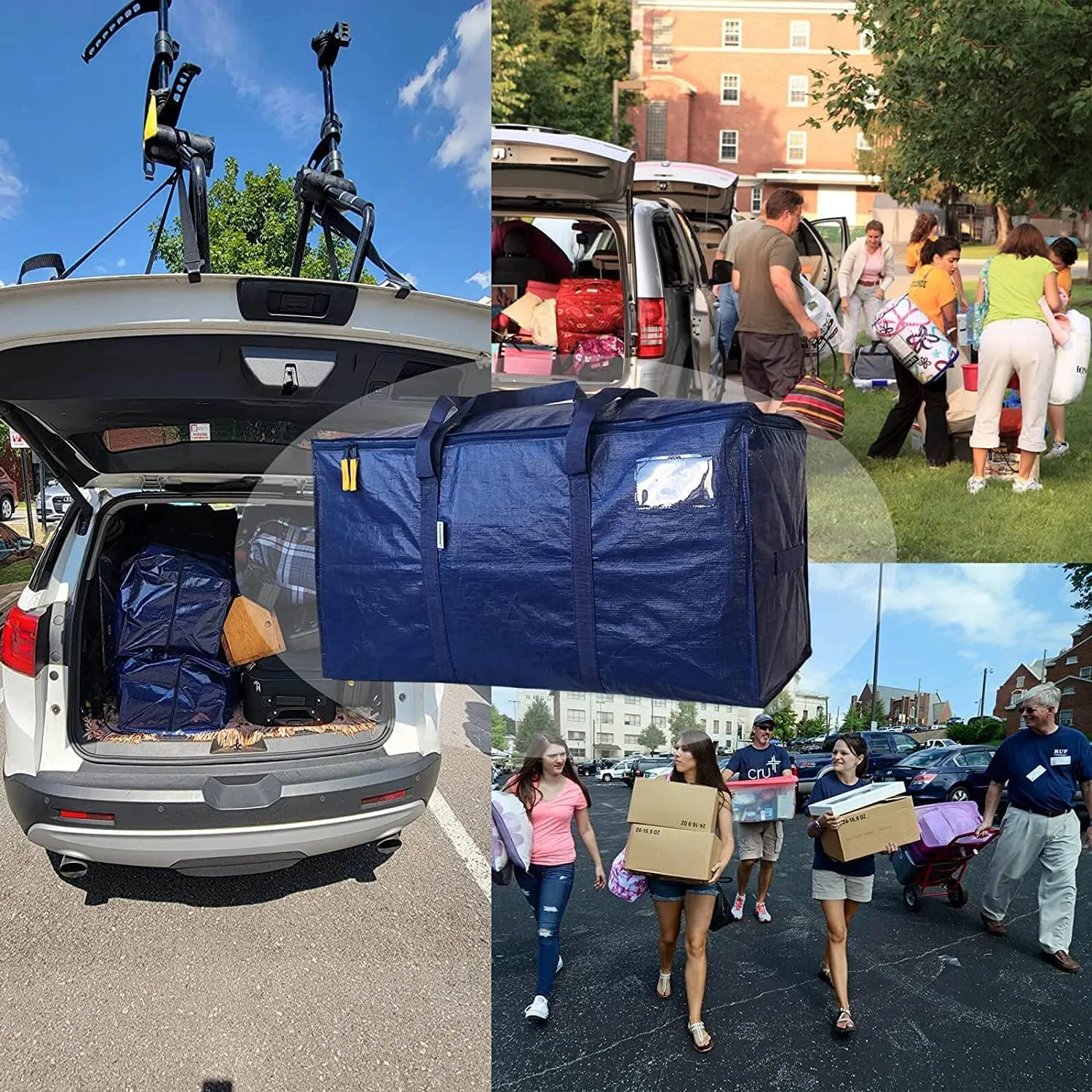 AlexHome Easy Moving Bags Heavy Duty,6 Pack, Extra Large Packing Bags for Moving,Stroage Bags for moving,Large Moving Bags for Clothes,Strong Durable Moving Bags with Handles,Moving Bags,Moving