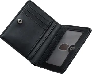 Alldaily Small RFID Wallet for Women Slim Compact Bifold Pocket Ladies Travel Mini Purse (Black)