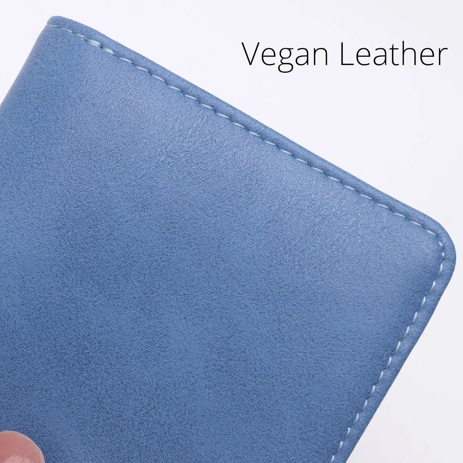 Alldaily Small RFID Wallet for Women Slim Compact Bifold Pocket Ladies Travel Mini Purse (Blue)