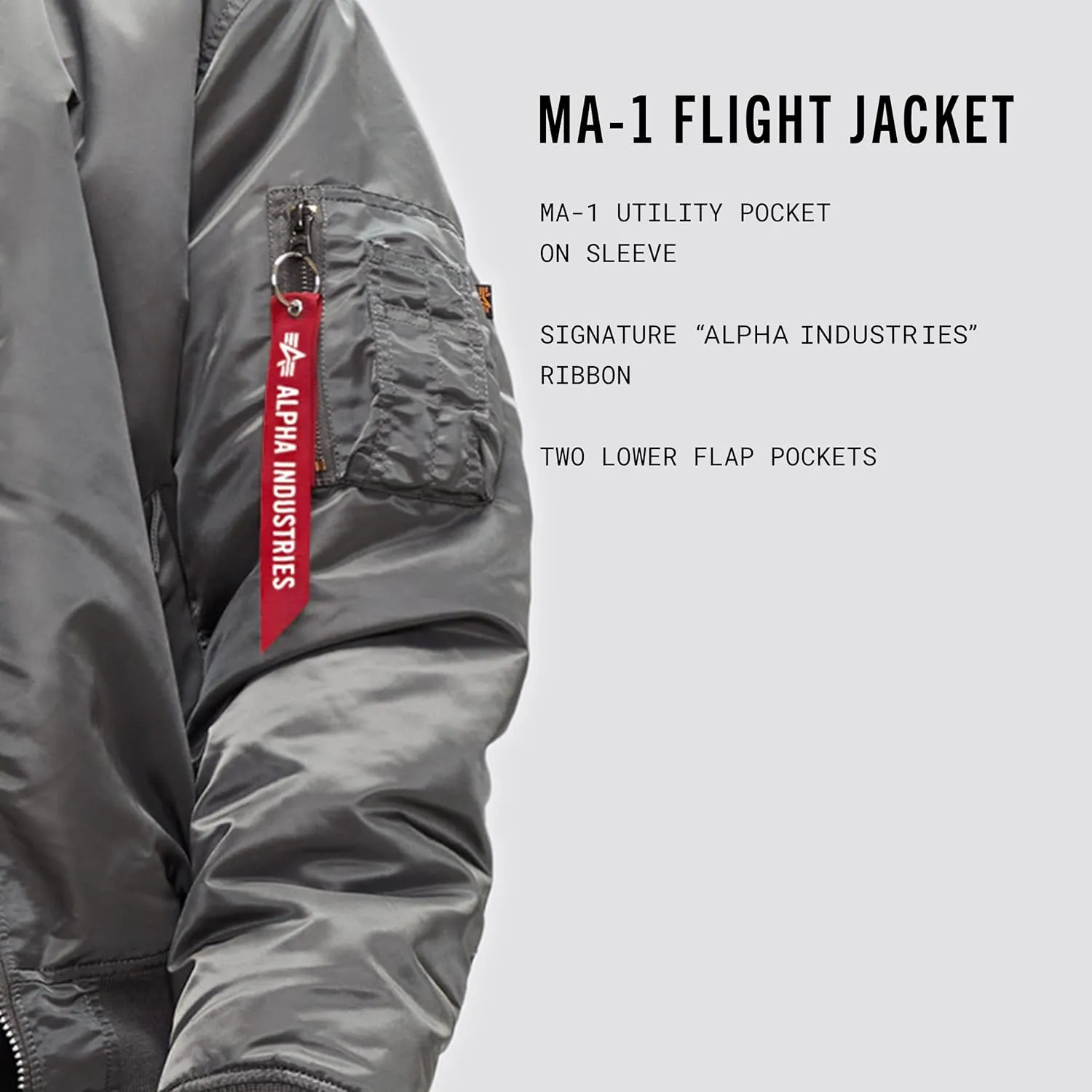 Alpha Industries MA-1 Bomber Flight Jacket - Fighter Pilot Flight Jacket
