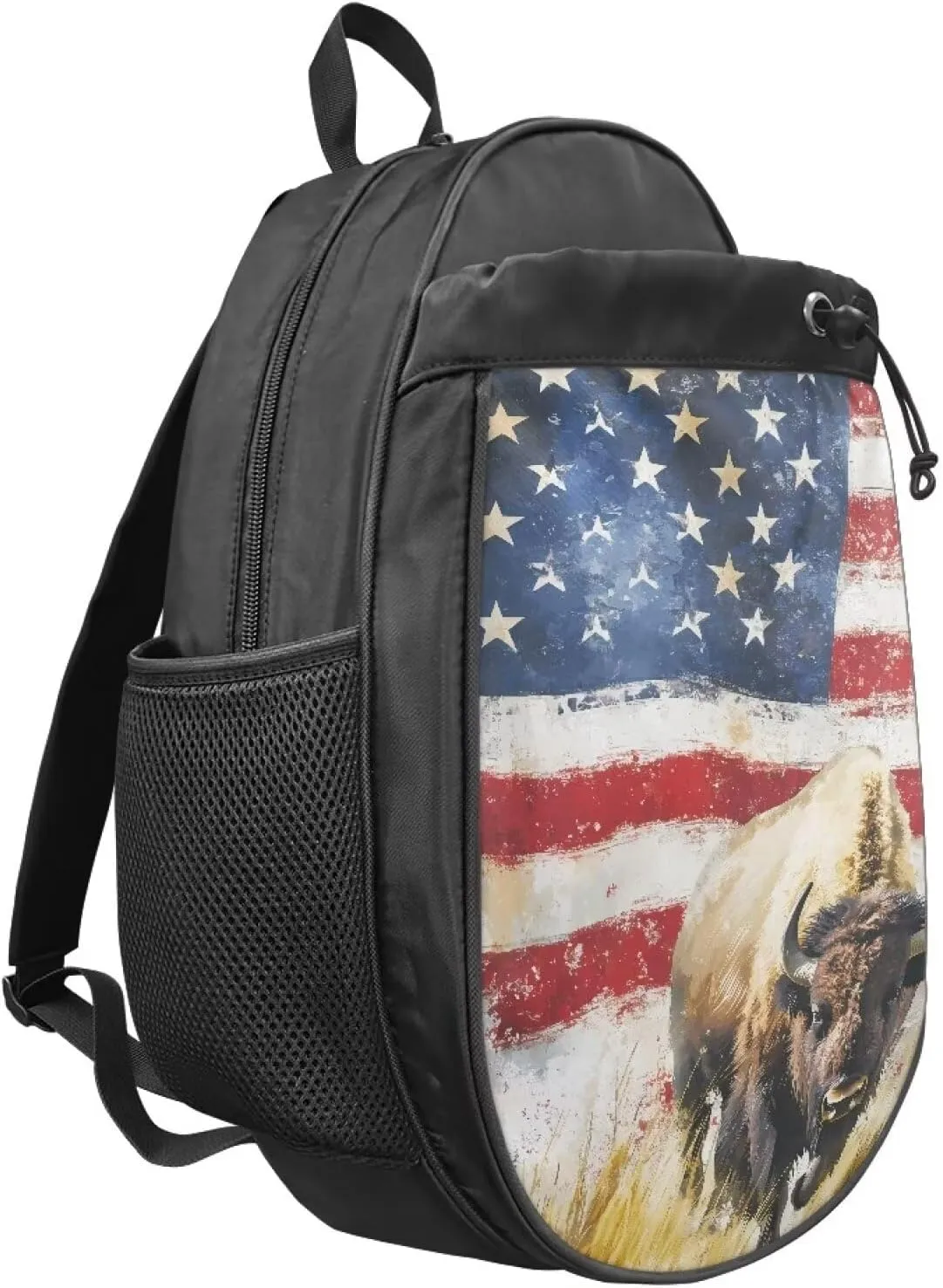 American Flag Animal Pickleball Bag Includes Fence Hook Extra Pockets Multifunctional Sports Padel Racket Bag