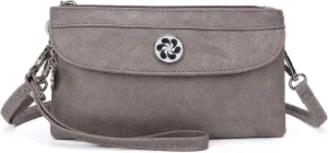 Angel Kiss Crossbody Bags Small Purses for Women Vegan Leather Cell Phone Wallet Purse with Wristlet Strap