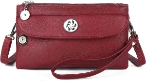 Angel Kiss Crossbody Bags Small Purses for Women Vegan Leather Cell Phone Wallet Purse with Wristlet Strap