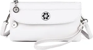 Angel Kiss Crossbody Bags Small Purses for Women Vegan Leather Cell Phone Wallet Purse with Wristlet Strap
