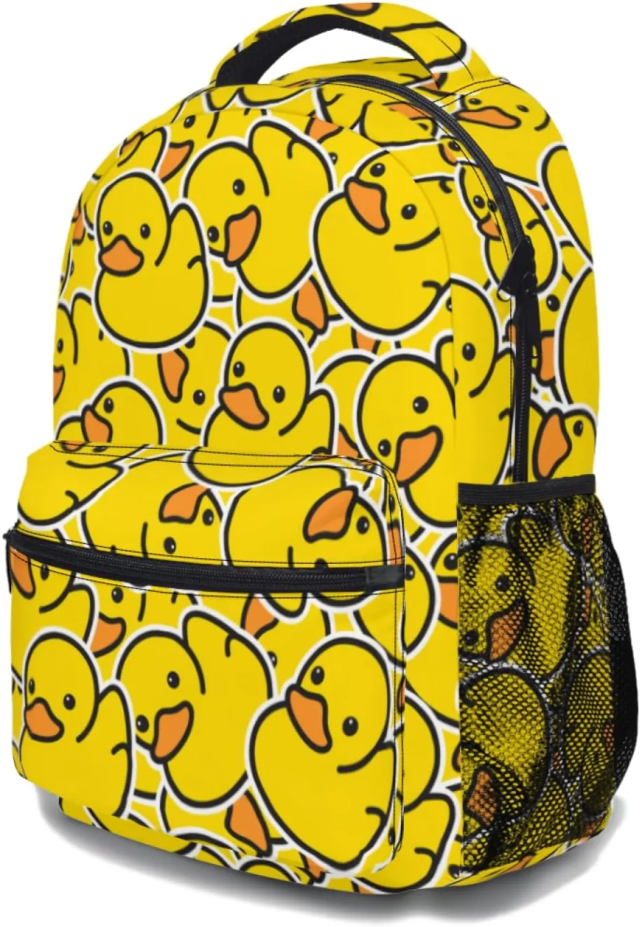 aportt Yellow Duck Kids Backpack for School Casual Daypack Backpacks Cute Ducky Lightweight Book Bag Ducks Pattern Shoulder Bag for Boys Girls Students Travel Camping Outdoor