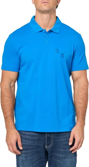Armani Exchange Men's Regular Fit Sponge Logo Polo