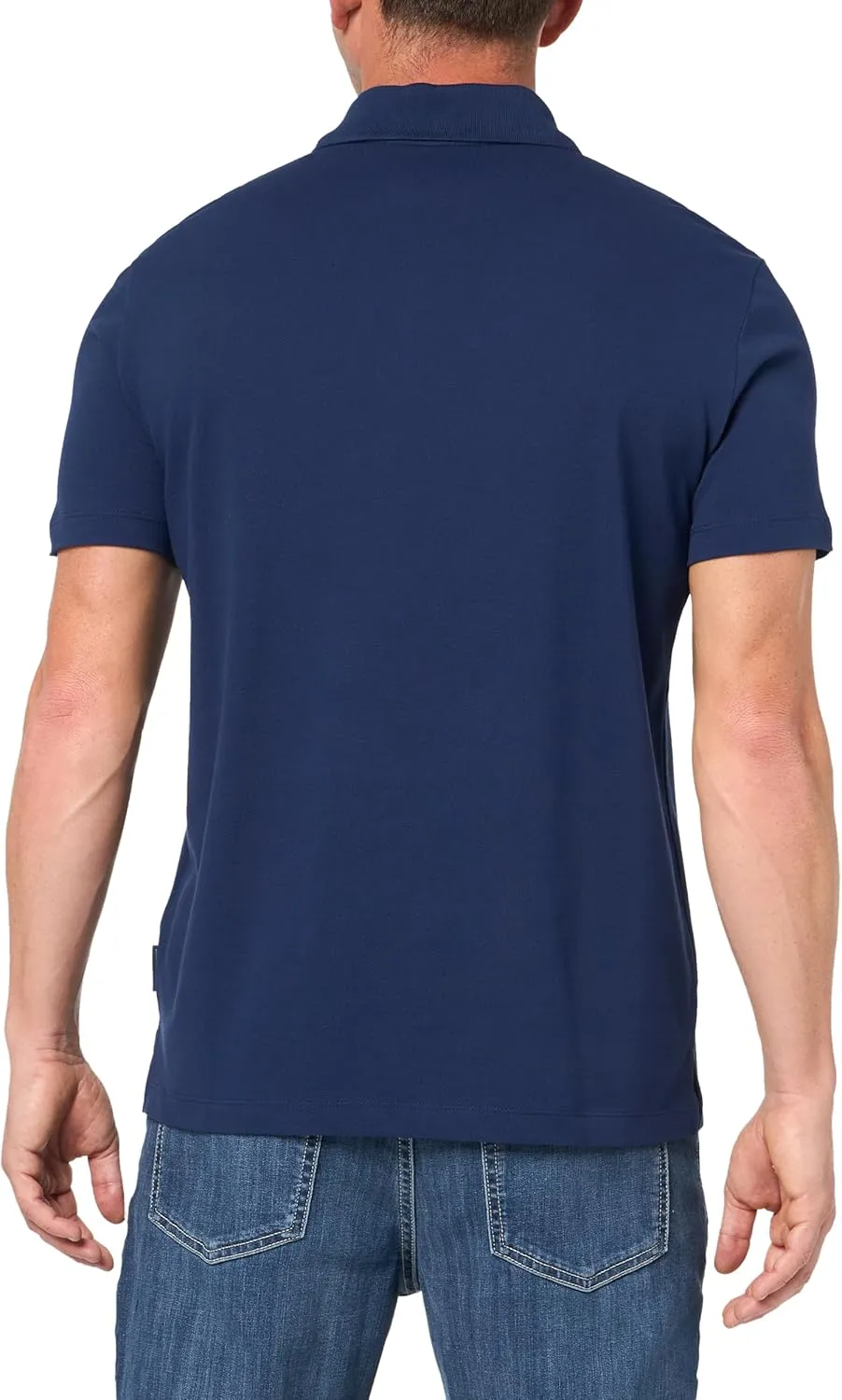 Armani Exchange Men's Regular Fit Sponge Logo Polo