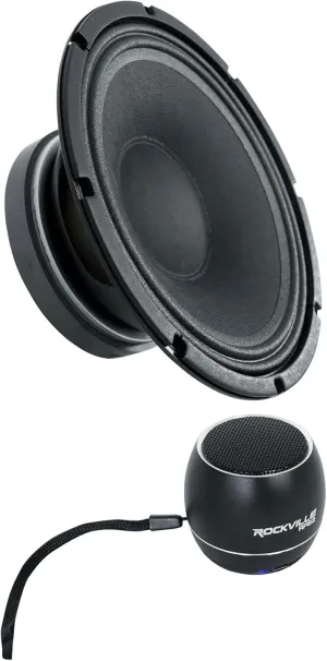 Audiosavings Bundle: (1) Celestion TF1020 300W 10" Pro Audio PA Woofer 8 Ohm Mid/Bass Driver 2" VoiceCoil Bundle with (1) Rockville RPB2-BLACK Wireless Portable Bluetooth Speaker Great Sound (2 Items)