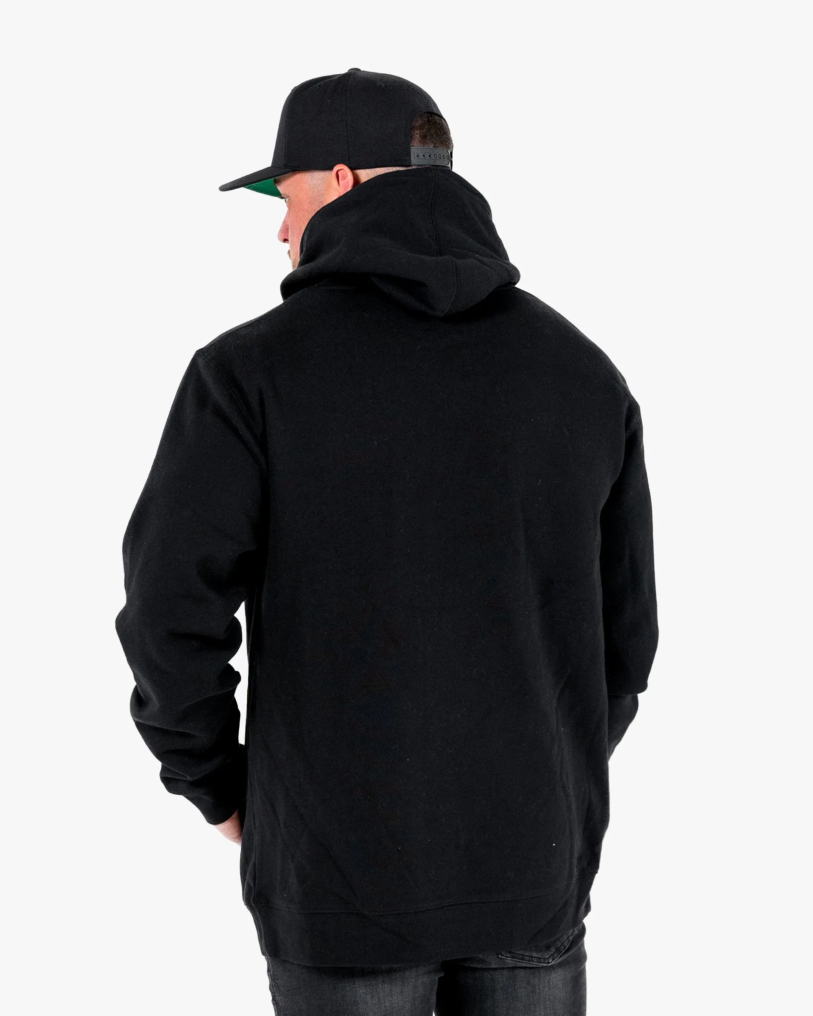 Authentic Hoodie - Black w/ White