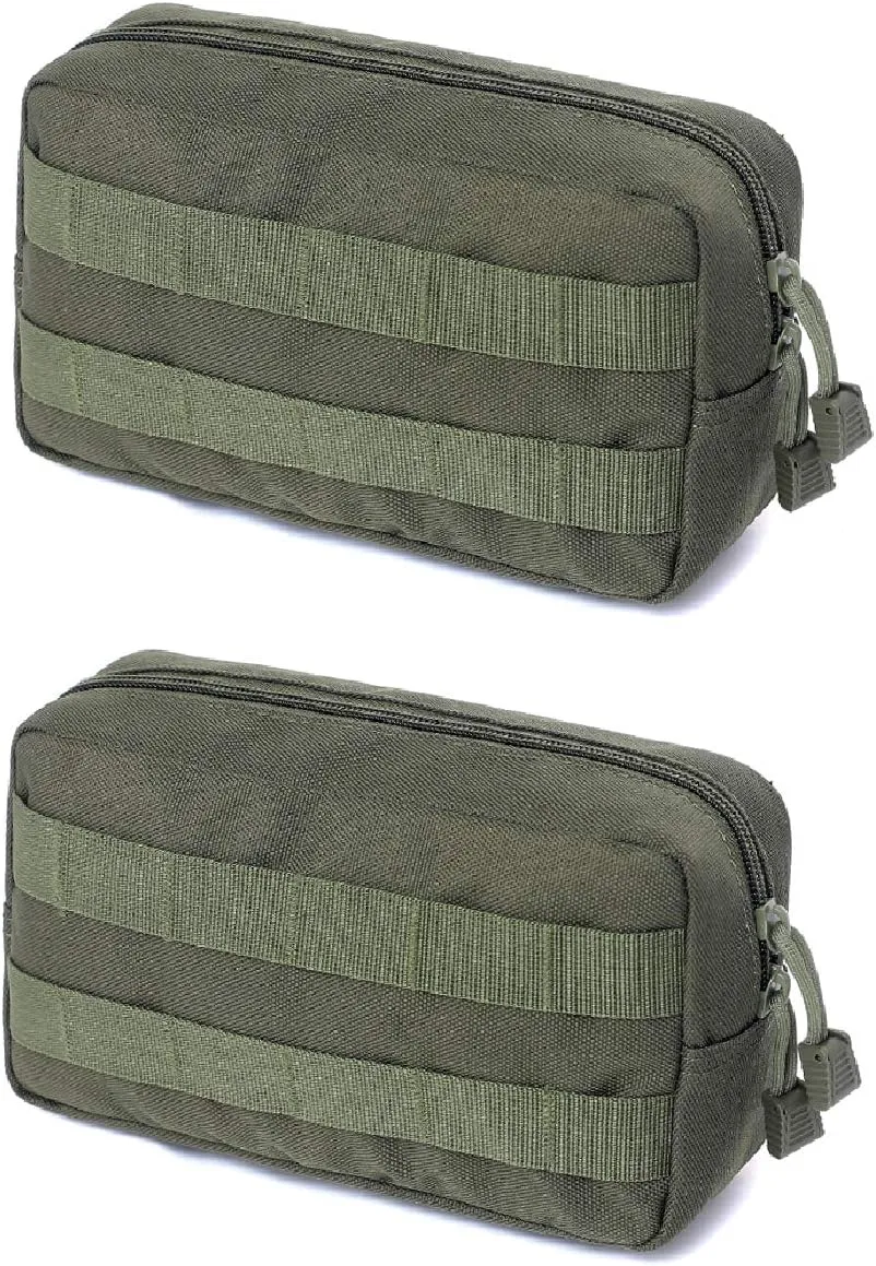 Azarxis Equipment Multi-Purpose Tactical EDC Admin MOLLE Pouch Utility Tools Bag Organizer Military Waist Belt Modular Attachment