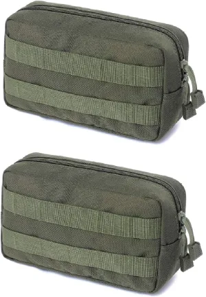 Azarxis Equipment Multi-Purpose Tactical EDC Admin MOLLE Pouch Utility Tools Bag Organizer Military Waist Belt Modular Attachment