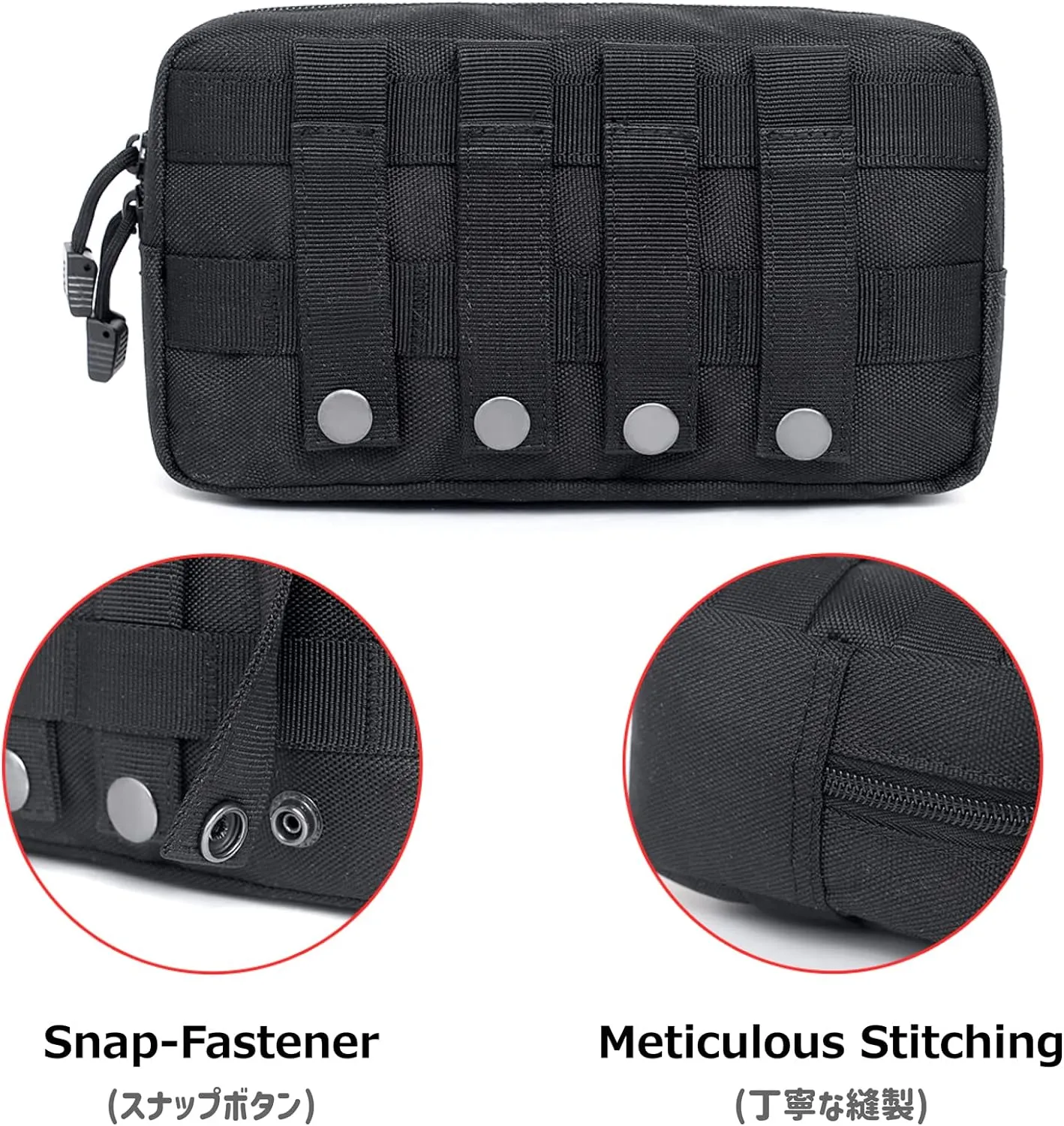 Azarxis Equipment Multi-Purpose Tactical EDC Admin MOLLE Pouch Utility Tools Bag Organizer Military Waist Belt Modular Attachment