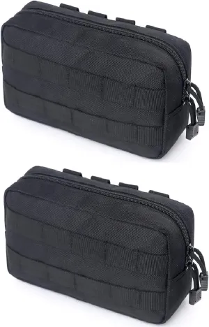Azarxis Equipment Multi-Purpose Tactical EDC Admin MOLLE Pouch Utility Tools Bag Organizer Military Waist Belt Modular Attachment