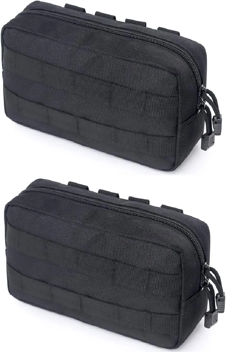 Azarxis Equipment Multi-Purpose Tactical EDC Admin MOLLE Pouch Utility Tools Bag Organizer Military Waist Belt Modular Attachment
