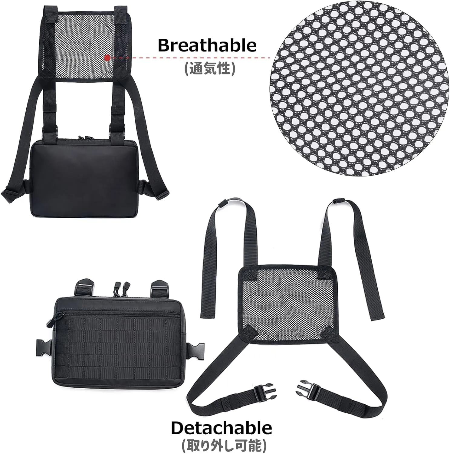 Azarxis Tactical Mini Belt Pouches, Multi-Purpose Small Battery Case Compact Utility EDC Card Slot Holder Waist Bags Military Molle Pack Sundries Storage Pack