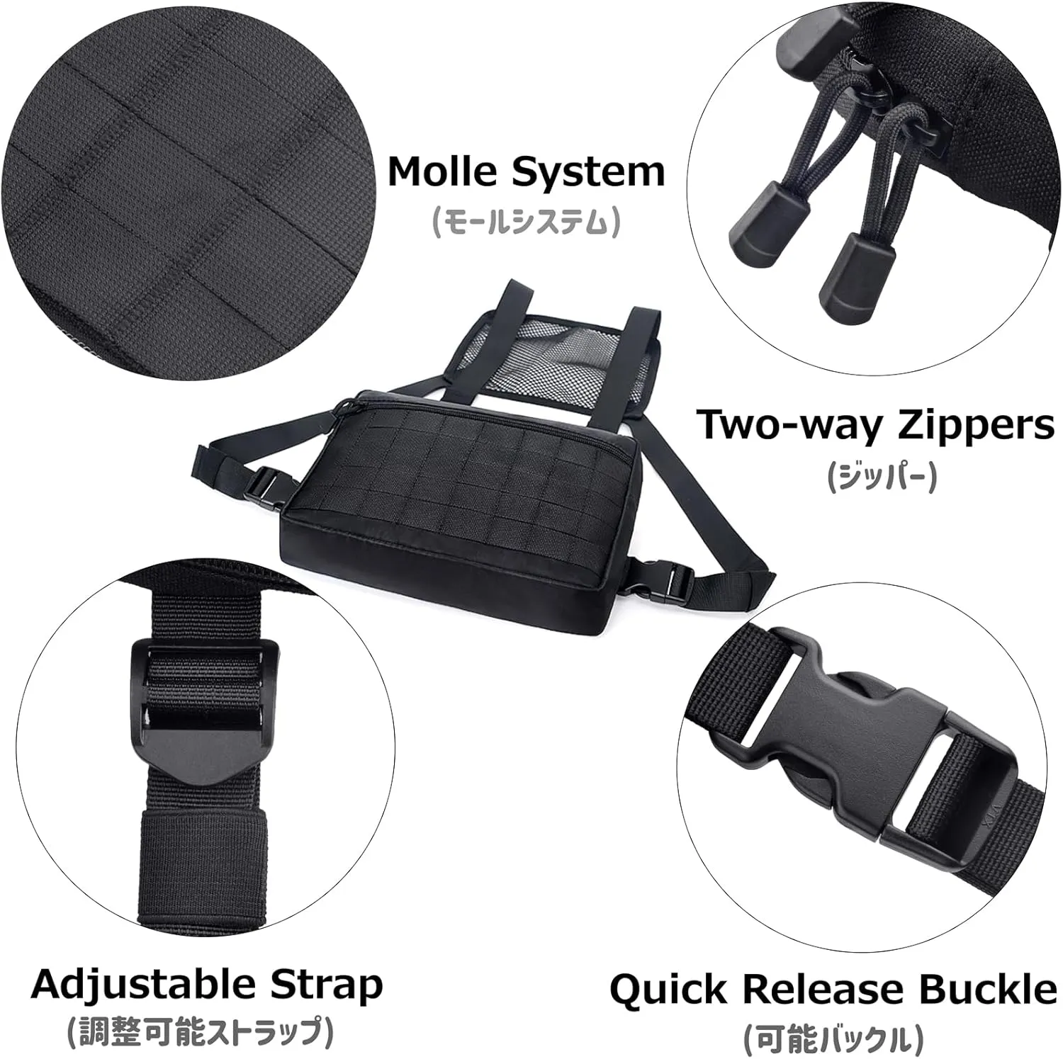 Azarxis Tactical Mini Belt Pouches, Multi-Purpose Small Battery Case Compact Utility EDC Card Slot Holder Waist Bags Military Molle Pack Sundries Storage Pack