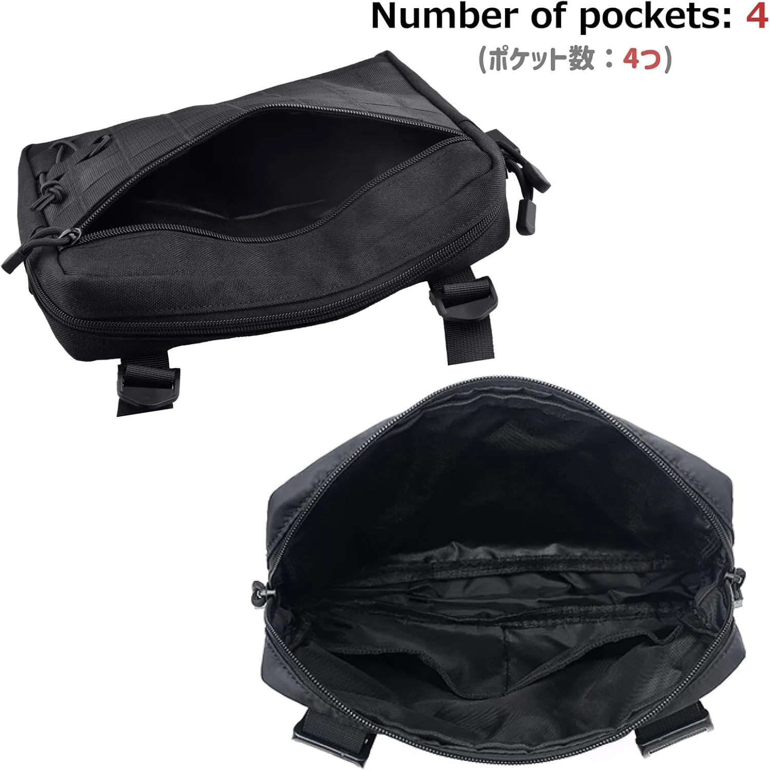 Azarxis Tactical Mini Belt Pouches, Multi-Purpose Small Battery Case Compact Utility EDC Card Slot Holder Waist Bags Military Molle Pack Sundries Storage Pack