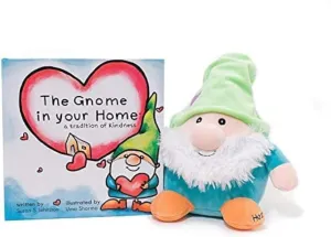 Baby Starters The Gnome in Your Home Book Set: A Tradition of Kindness Children's Hardcover Book and Plush Toy Set, 9 inches (2nd Edition), Muticolored