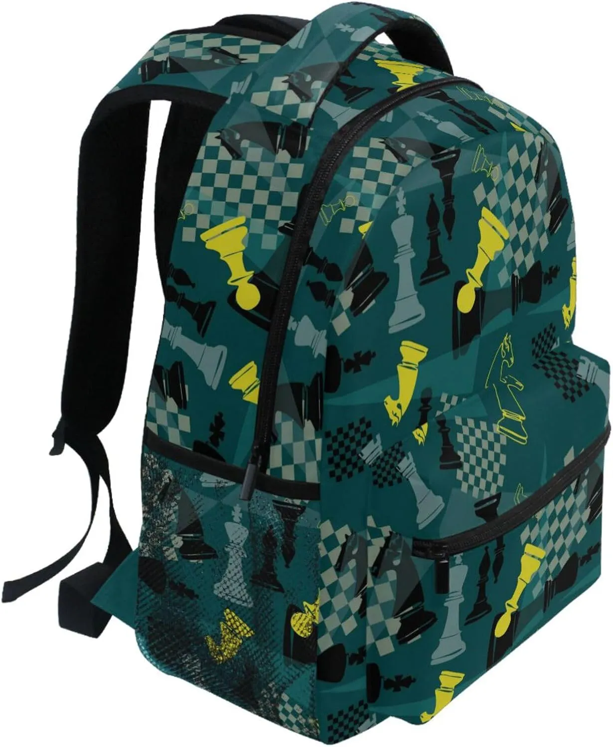 Backpack Chess Board Bookbag Daypack Travel Hiking Camping School Laptop Bag