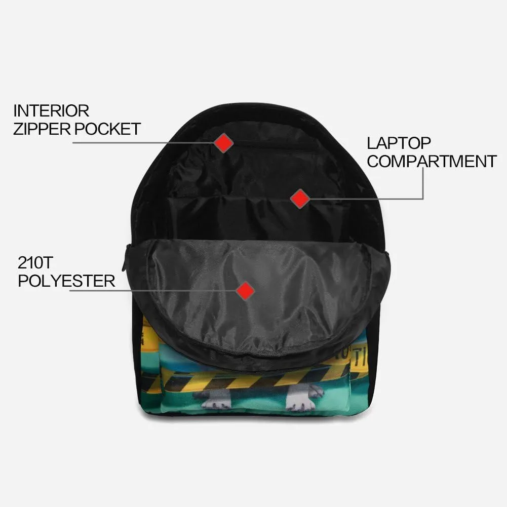 Backpack with Pencil Bag, Animal 3D Fox Pattern for Age 6-15 Years Old Kids Boys Girls