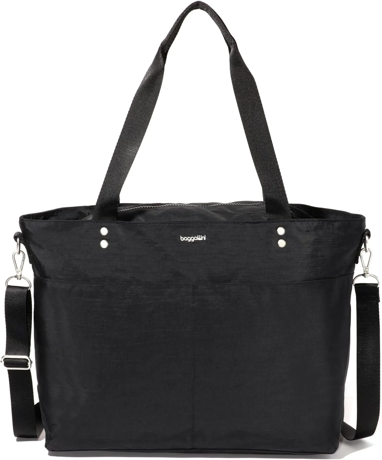 Baggallini Carryall Laptop Tote-Medium 12x19 Inch Travel Crossbody Shoulder Bag