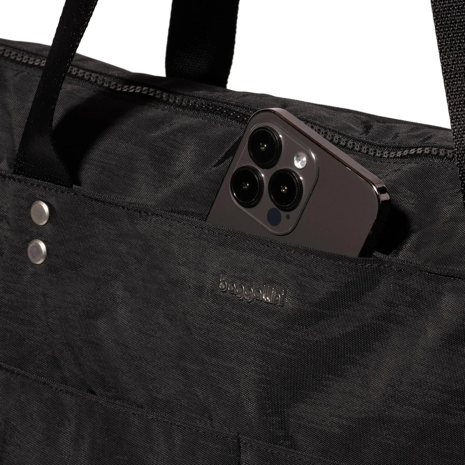 Baggallini Carryall Laptop Tote-Medium 12x19 Inch Travel Crossbody Shoulder Bag